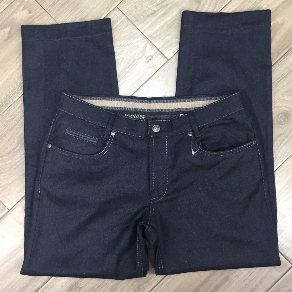 NWOT Hiltl dark wash wool blend ultimate trouser